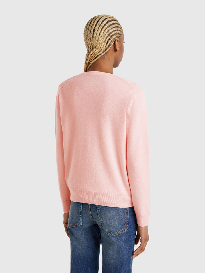 V NECK SWEATER L/S Women image number 2